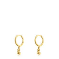 Pendientes aro de oro y detalle oso Bold Bear^TOUS