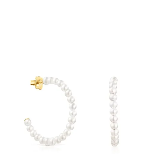 Pendientes aro de perlas Gloss^TOUS Best