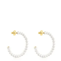 Pendientes aro de perlas Gloss^TOUS Best