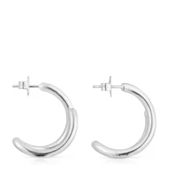 Pendientes aro de plata Bent^TOUS Discount