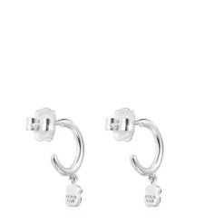 Pendientes aro de plata con ónix Mini Onix^TOUS Sale