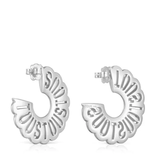 Pendientes aro de plata Miranda^TOUS Online