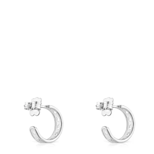 Pendientes aro de pequeños con silueta Bear Row^TOUS Best