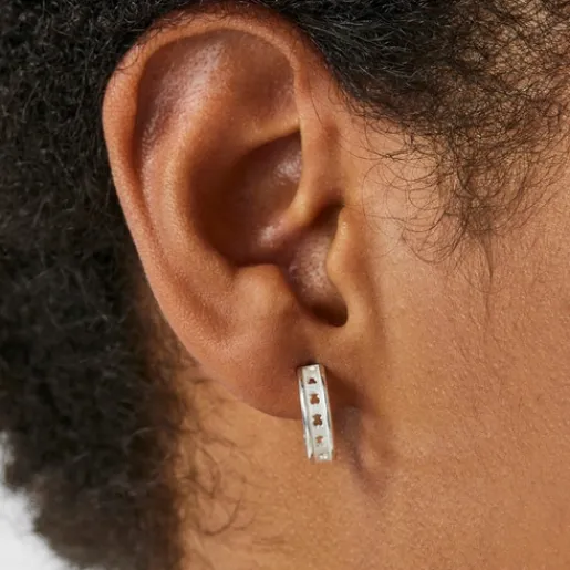 Pendientes aro de pequeños con silueta Bear Row^TOUS Best