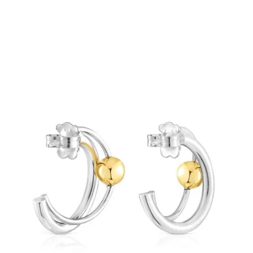 Pendientes aro doble bicolor Plump^TOUS Discount