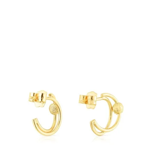 Pendientes aro doble de oro Sylvan^TOUS Outlet