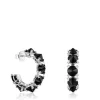 Pendientes aro grandes de plata y ónix Color Pills^TOUS Sale