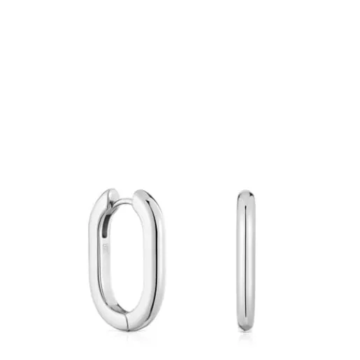 Pendientes aro largos de 22 mm Basicos^TOUS Online