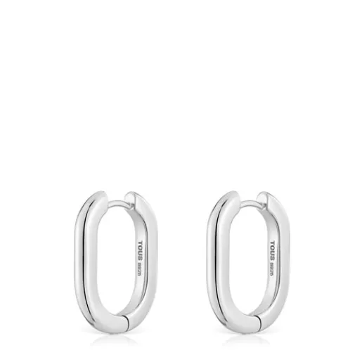 Pendientes aro largos de 22 mm Basicos^TOUS Online