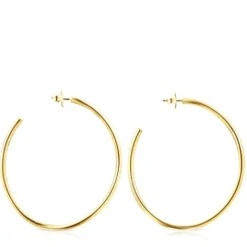 Pendientes aro onda Hav con baño de oro 18 kt sobre plata^TOUS Outlet