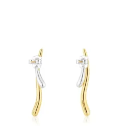 Pendientes bicolor doble onda New Hav^TOUS Best
