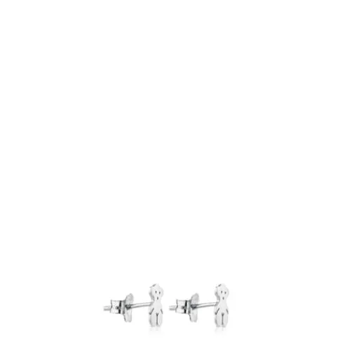 Pendientes botón de plata Bear^TOUS Clearance