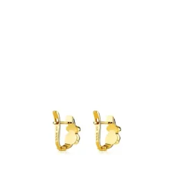 Pendientes con baño de oro 18 kt sobre plata Gen^TOUS New