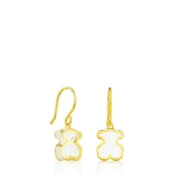 Pendientes con baño de oro 18 kt sobre plata Galaxy^TOUS Best