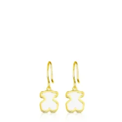 Pendientes con baño de oro 18 kt sobre plata Galaxy^TOUS Best