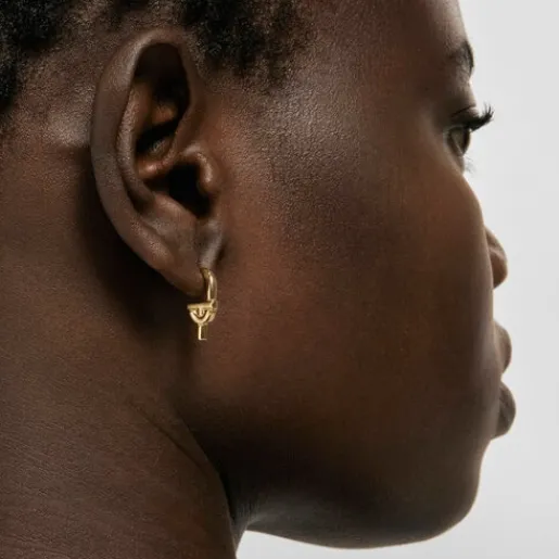Pendientes con baño de oro 18 kt sobre plata MANIFESTO^TOUS Outlet