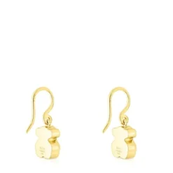 Pendientes con baño de oro 18 kt sobre plata y gemas Areia^TOUS New