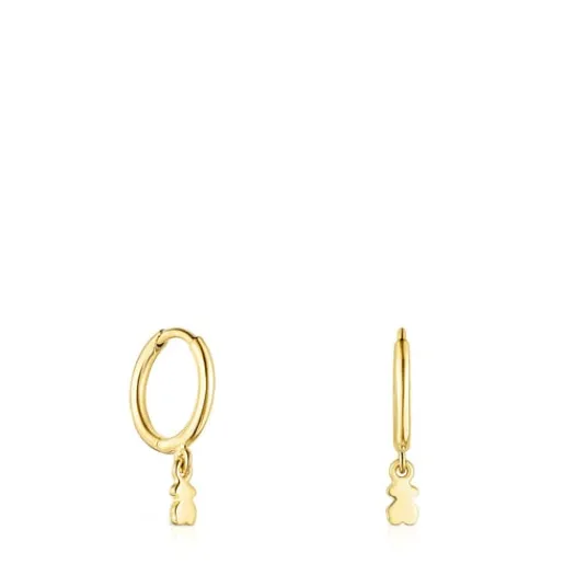 Pendientes con baño de oro 18 kt sobre plata Cool Joy^TOUS Best