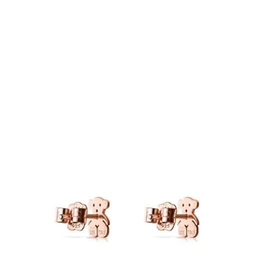 Pendientes con baño de oro rosa 18 kt sobre plata Sweet Dolls^TOUS Outlet