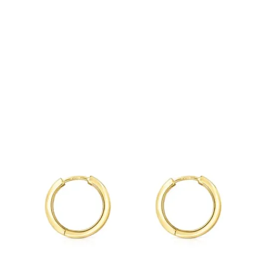Pendientes con baño de oro 18 kt sobre plata Basics^TOUS Sale