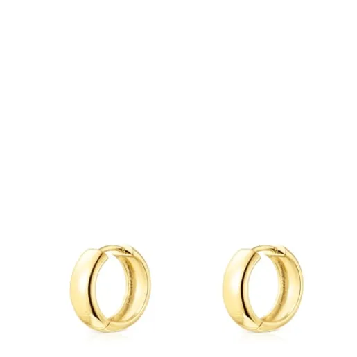 Pendientes con baño de oro 18 kt sobre plata Basics^TOUS Sale