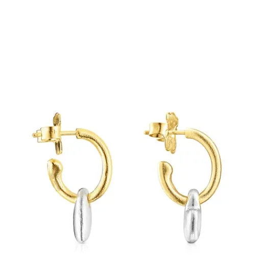 Pendientes corazón bicolor Luah^TOUS New