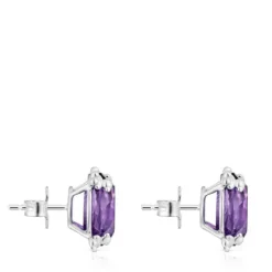 Pendientes corazón de y amatista Color Pills^TOUS Hot
