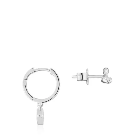 Pendientes corto/largo oso de y detalle iolita Basic Colors^TOUS Outlet