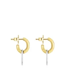 Pendientes cortos bicolor Oursin^TOUS New