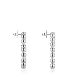 Pendientes cortos de plata corazón Sugar Party^TOUS Best