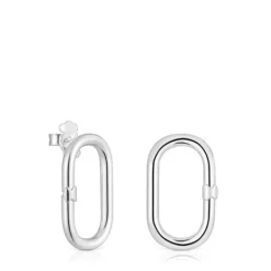 Pendientes cortos de Hold Oval^TOUS