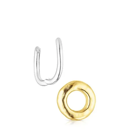 Pendientes cortos donut bicolor Luah^TOUS Best
