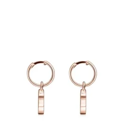 Pendientes cortos oso con baño de oro rosa 18 kt sobre plata Sweet Dolls^TOUS Online