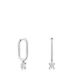 Pendientes de aro de platino con diamantes creados en laboratorio 0,36 ct Shine LGD^TOUS Sale