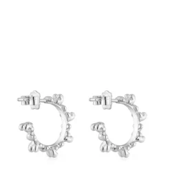 Pendientes de aro de plata 12 mm Bold Bear^TOUS Online