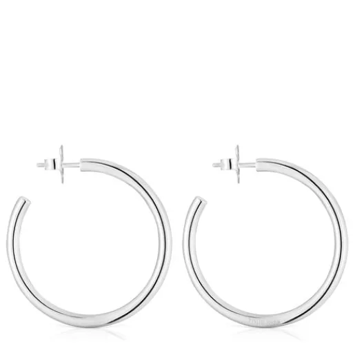 Pendientes de aro largos de 27 mm Basics^TOUS Online