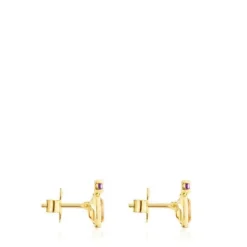 Pendientes de oro con citrino y amatista Virtual Garden^TOUS Hot