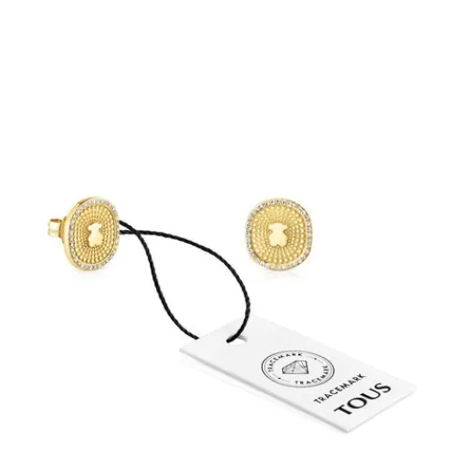 Pendientes de con diamantes 0,19 ct Oursin^TOUS Discount