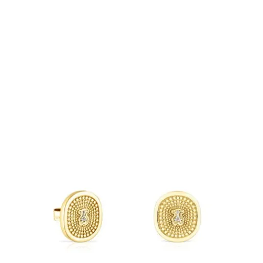 Pendientes de con diamantes 0,02 ct Oursin^TOUS