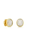 Pendientes de oro con nácar 0,8cm. Camee^TOUS Outlet