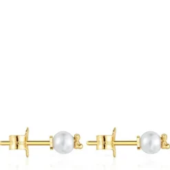 Pendientes de oro con perla y motivo oso Bold Bear^TOUS New