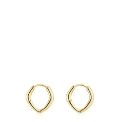 Pendientes de oro cortos con aro púa Basics^TOUS Outlet