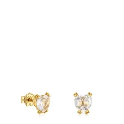 Pendientes de oro y cuarzo cristal de roca Color Pills^TOUS Hot