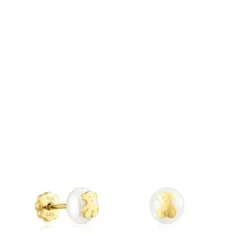 Pendientes de y perla motivo oso Baby^TOUS Clearance