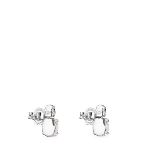 Pendientes de plata con amazonita y cuarzo rosa Mini Color^TOUS Clearance