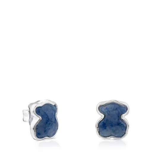 Pendientes de con cuarzo con dumortierita New Color^TOUS New