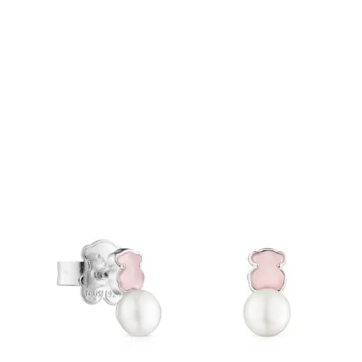 Pendientes de con cuarcita y perla Mini Color^TOUS Outlet