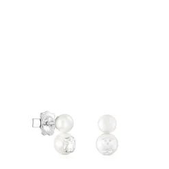 Pendientes de plata con dos perlas Icon Pearl^TOUS Hot
