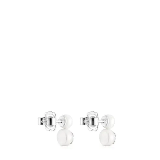 Pendientes de plata con dos perlas Icon Pearl^TOUS Hot