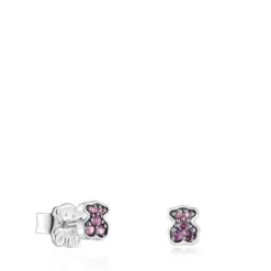 Pendientes de plata con oso de amatistas New Motif^TOUS Outlet